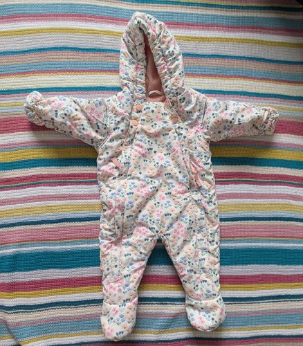 Girls floral quilted - m&s,