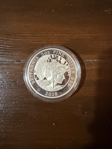 2018 5oz silver britannia - silver,
