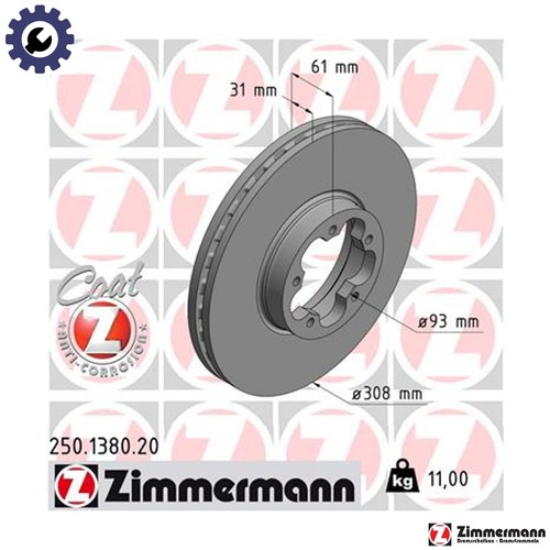 Brake disc 250 1380 for - 250.1380.20,