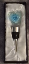 Murano style glass wine bottle - wine,