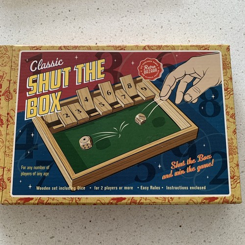 Shut the box wooden - shut,