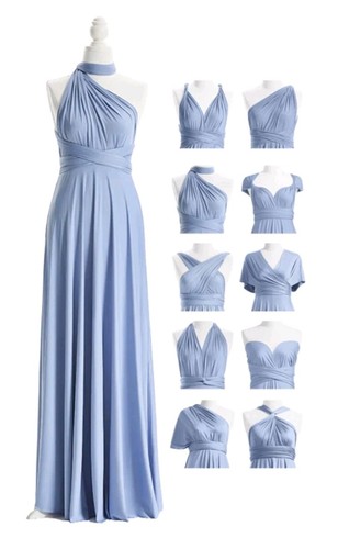 Light blue multi - blue, dress