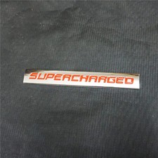 1x Red Silver SUPERCHARGED