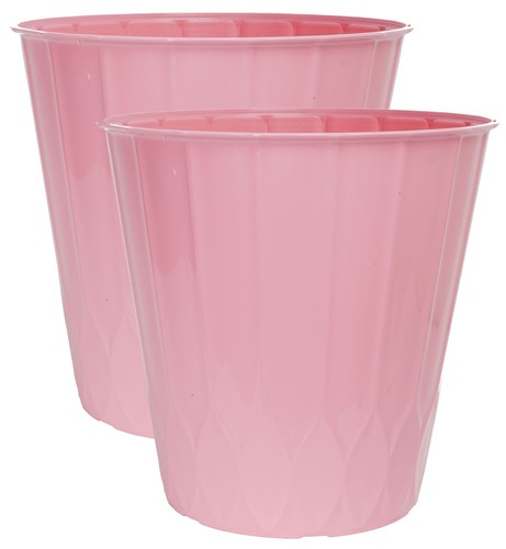 Litre pink plant pots - 2,
