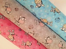 BABY ZEBRA - PRINTED POLY COTTON FABRIC - PER METRE