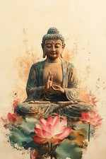 STUNNING BUDDHA CANVAS PICTURE