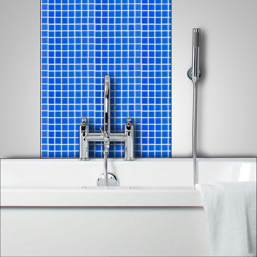 Blue glass mosaic - mosaic, tiles