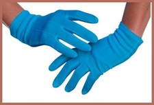 Lady Gaga Blue Costume Gloves