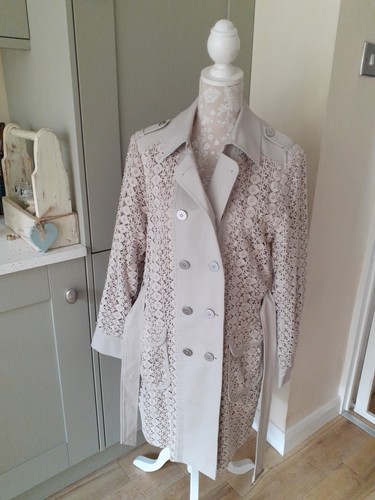 Ladies mint velvet lace trench - ladies,