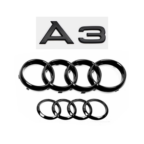 Audi black ring - black, front