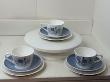 3 X Royal Tuscan Tea Cups, Saucer And Cake Plates Trios 