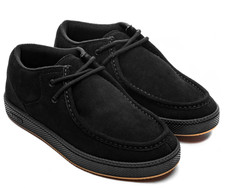 Ipath Cats Natural Black Black Suede Skate Shoes Mens Skateboarding