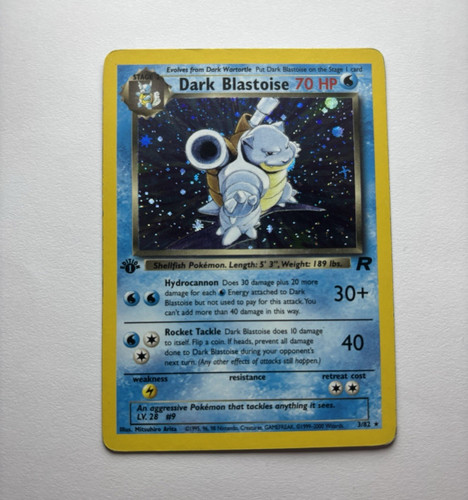 1st edition dark - dark, blastoise