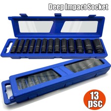 IMPACT SOCKET SET 13PC 1/2"