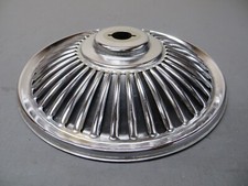 Original Italian Vespa  Accessory  8" CHROME + BLACK WHEEL DISC Vigano /ULMA NOS