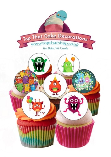 Cake toppers cute monster - cute,