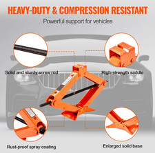 2.5 Ton Tonne Scissor Jack Lift Wind Up for Car Van Garage w/Crank Speed Handle