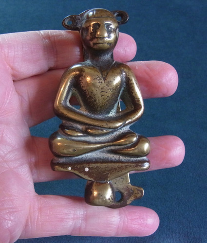 Vintage solid brass buddha - vintage,