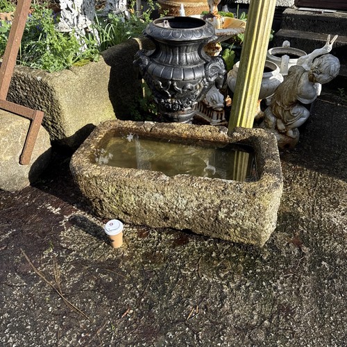 Garden granite trough antique - granite,