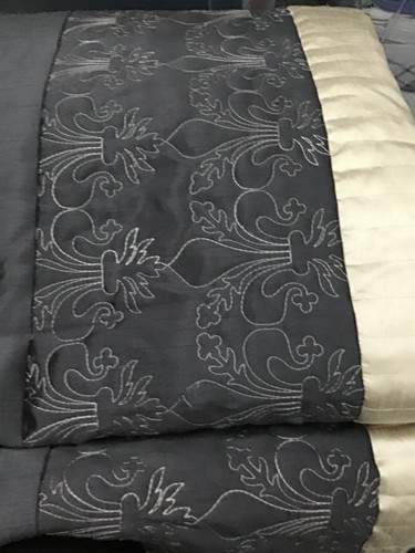Dunelm luxury bedspread gold - dunelm,