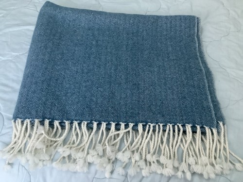Pure cashmere fringed - pure,