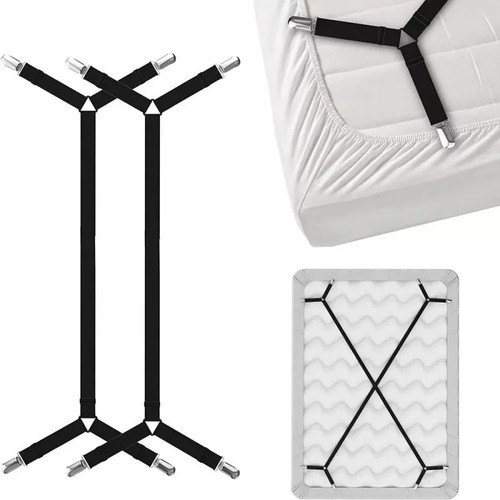Adjustable bed sheet - adjustable, straps