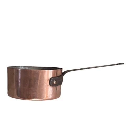 Vintage french copper saucepan - french,