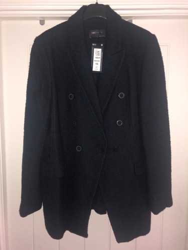 Navy blue boucle - boucle, jacket