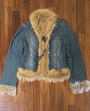 Vintage Y2K Leather Afghan