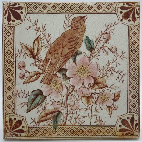 Antique fireplace tile - antique,