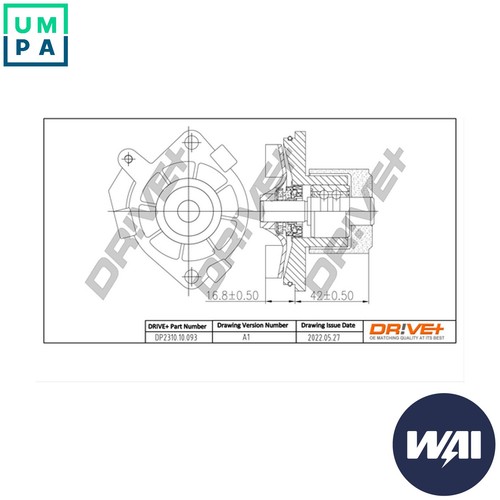 Water pump engine cooling - water,