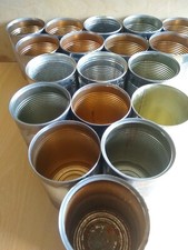 18 (Eighteen) Empty Used Tin Cans - Crafts / Hobby / Planters / Arts / Crafts