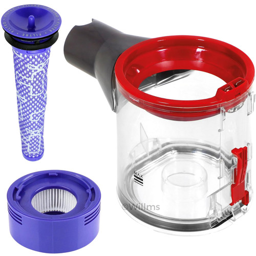 Dyson dust bin dirt - dust, v7