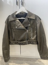 ZARA Cropped Faux Leather