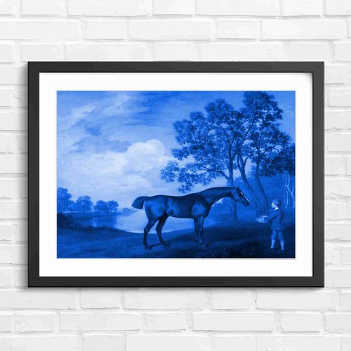 Classic brown horse and boy - brown,