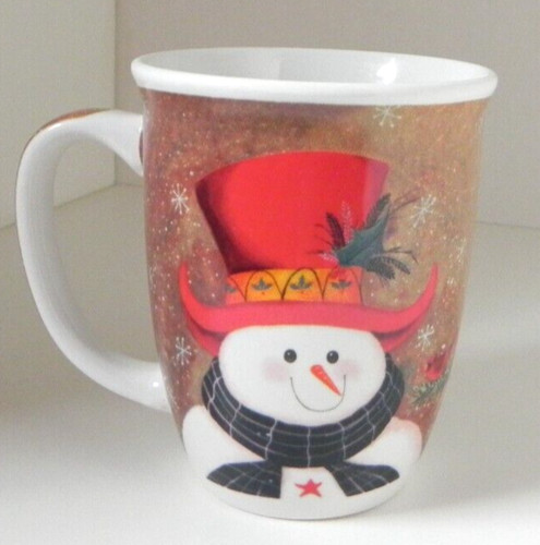 Christmas snowman mug with - christmas,