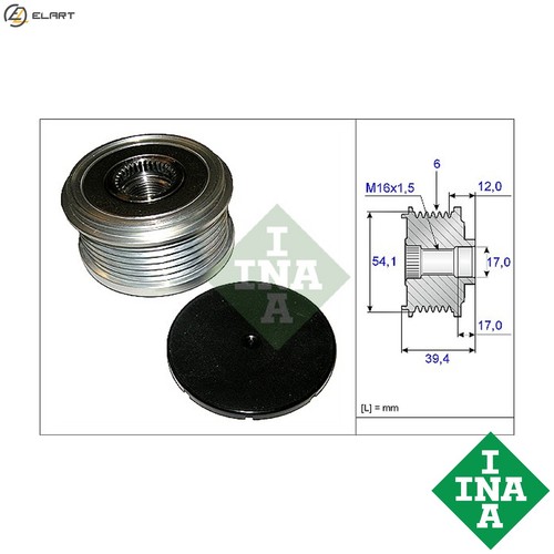 Alternator freewheel clutch - freewheel,