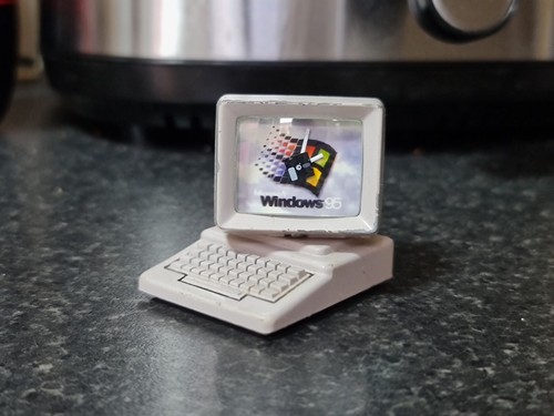 Windows95 mini clock very - mini,