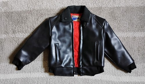 Vintage leather jacket - jacket, child