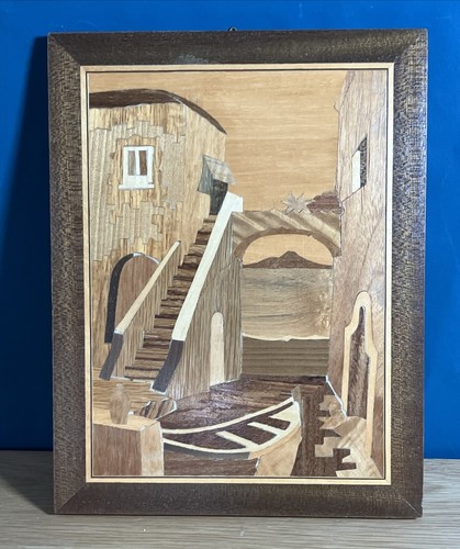 Vintage marquetry picture - vintage,
