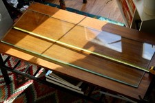 Original Staples Ladderax Teak Glass Shelf Shelves 85x30cm Cabinet Cupboard MCM