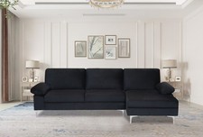 Venosa Velvet Corner Sofa 3