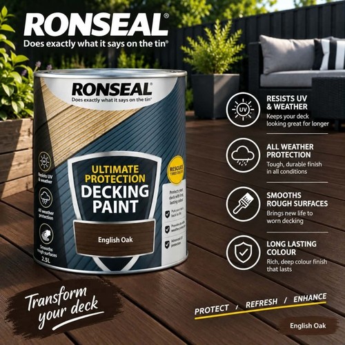Ronseal ultimate decking paint - ronseal,