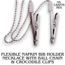 3 Bib Holder Clip Napkin Clip