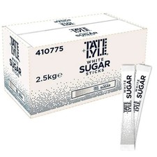 200  x Tate & Lyle White Granulated Sugar Individual Sachets Sticks