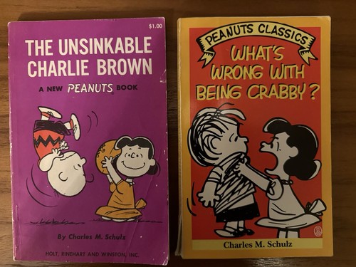 Vintage peanuts books - 2x,