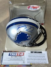Detroit Lions WR Roy Williams Signed Mini Helmet Riddell Tristar Coa