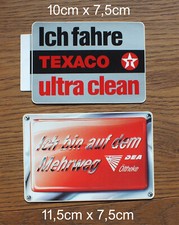 2 Decal Sticker Texaco Ultra Clean Vintage Car Motorsport DEA Gas Station