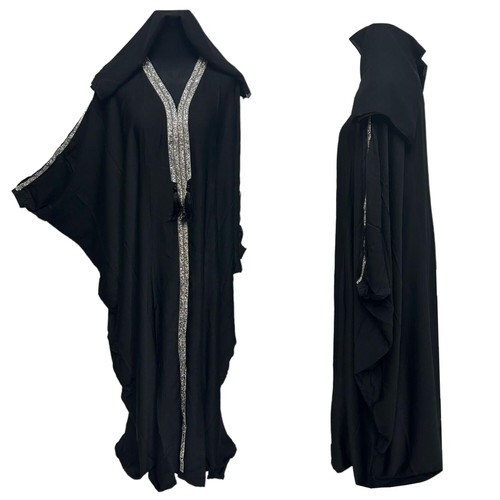 Black batwing abaya farasha - batwing,