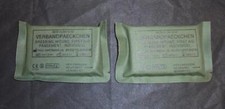 Set of  2 German Current Military Issue Medical Sterile Field Dressings